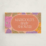 "Vintage Garden" - Baby Shower Favor Tags in Peach by Simona Camp - Front