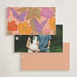 "Vintage Garden" - Baby Shower Favor Tags in Peach by Simona Camp - Back of Tag Options