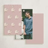 "Baby Carriage" - Baby Shower Favor Tags in Dusty Rose by Itsy Belle Studio - Back of Tag Options