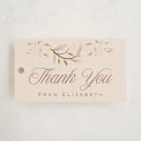 "Storybook" - Baby Shower Favor Tags in Blush by Hannah Williams - Front