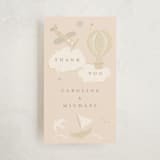 "Our Journey" - Baby Shower Favor Tags in Blush by Jennifer Holbrook - Front