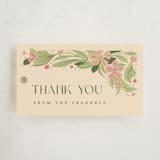 "Bright Botanical Border" - Baby Shower Favor Tags in Petal by Katie Zimpel - Front
