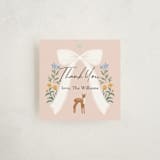 "Ribbon In Bloom" - Baby Shower Favor Tags in Petal by Elly - Front