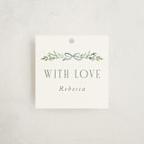 "Little Bebe" - Baby Shower Favor Tags in Meadow by Petra Kern - Front
