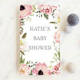 "Timeless Blooms" - Baby Shower Favor Tags in Peony by Susan Moyal - Front
