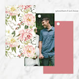 "Timeless Blooms" - Baby Shower Favor Tags in Peony by Susan Moyal - Back of Tag Options