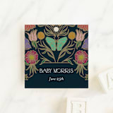 "Gilded Tapestry" - Baby Shower Favor Tags in Midnight Garden by Simona Camp - Front