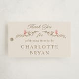 "Victorian" - Baby Shower Favor Tags in Versailles by Claudia Orengo - Front