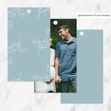 "Polished" - Baby Shower Favor Tags in Powder Blue by Jennifer Postorino - Back of Tag Options