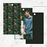 "Deer Forest" - Baby Shower Favor Tags in Forest by Elly - Back of Tag Options