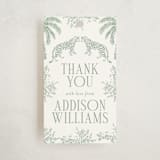 "Safari" - Baby Shower Favor Tags in Palm by Jenna Holcomb - Front