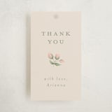 "Rose Quilt" - Baby Shower Favor Tags in Blush by Jennifer Holbrook - Front