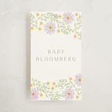 "Blooming Baby Frame" - Baby Shower Favor Tags in Daisy by Baumbirdy - Front