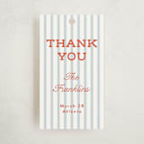 "Rookie Season" - Baby Shower Favor Tags in Cherry by Paper Raven Co. - Front