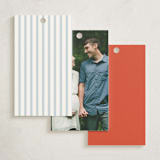 "Rookie Season" - Baby Shower Favor Tags in Cherry by Paper Raven Co. - Back of Tag Options