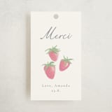 "French Style" - Baby Shower Favor Tags in Melon by frau brandt - Front