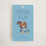"woodland cars" - Baby Shower Favor Tags in Navy by Vivian Yiwing - Front