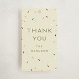 "tiny bold sprinkles" - Baby Shower Favor Tags in Cream by Ellen Schlegelmilch - Front
