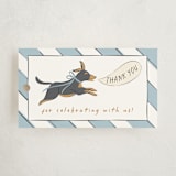 "Party Puppies" - Baby Shower Favor Tags in Fur by Erin German - Front