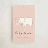 "bananella" - Baby Shower Favor Tags in Taupe by chocomocacino - Front