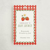 "So Berry Sweet" - Baby Shower Favor Tags in Strawberry by Itsy Belle Studio - Front