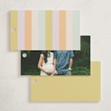 "Striped" - Baby Shower Favor Tags in Wildflower by Pixel and Hank - Back of Tag Options