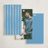 "Sweet Swan" - Baby Shower Favor Tags in Bluebell by Pati Cascino - Back of Tag Options