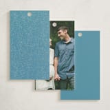 "Vintage Teddy" - Baby Shower Favor Tags in Glacier by Kimberly Morgan - Back of Tag Options