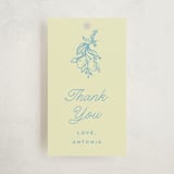 "Ciao Baby" - Baby Shower Favor Tags in Lemonade by Pati Cascino - Front