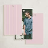 "stitched lines" - Baby Shower Favor Tags in Blush by Ellen Schlegelmilch - Back of Tag Options