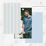 "Classic Start" - Baby Shower Favor Tags in Powder Blue by Carolyn MacLaren - Back of Tag Options