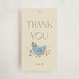 "Whimsical Frame" - Baby Shower Favor Tags in Creamery by Vera Lim - Front