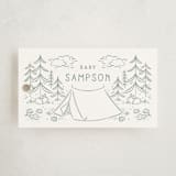 "The Adventure Begins" - Baby Shower Favor Tags in Sage by Kiersten Garner - Front