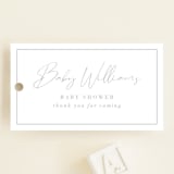 "Boho Frame" - Baby Shower Favor Tags in Dove by Tamara Hilje - Front