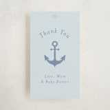 "Ahoy" - Baby Shower Favor Tags in Sea by Brynne Foster - Front