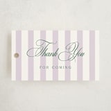 "Resort" - Baby Shower Favor Tags in Lilac by Kelly Schmidt - Front
