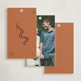 "El Ranchero" - Baby Shower Favor Tags in Rust by Ani Somi - Back of Tag Options