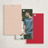 "Little Mushroom" - Baby Shower Favor Tags in Berry by Ilene Guy - Back of Tag Options