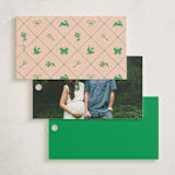 "Needlepoint" - Baby Shower Favor Tags in Grass by Claire - Back of Tag Options