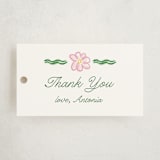 "Dilleto" - Baby Shower Favor Tags in Garden by Pati Cascino - Front