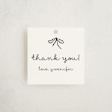 "Okarche" - Baby Shower Favor Tags in Cotton by Deynaaz Daraei - Front