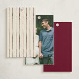 "Bow Corners" - Baby Shower Favor Tags in Rosewood by Cass Loh - Back of Tag Options