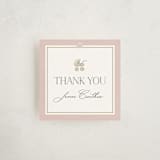 "The Little Heirloom" - Baby Shower Favor Tags in Rose by Lucrecia Caporale - Front