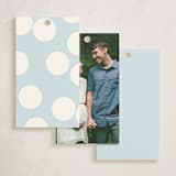 "Oh Boy!" - Baby Shower Favor Tags in Bluebonnet by Laura Hankins - Back of Tag Options