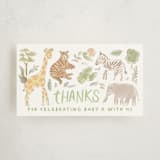 "A wild one" - Baby Shower Favor Tags in Jungle by Creo Study - Front