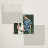 "Waiting for a sibling" - Baby Shower Favor Tags in Sea Fog by Erin Kessler - Back of Tag Options