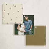 "Mini Bows" - Baby Shower Favor Tags in Vanilla by Vera Lim - Back of Tag Options