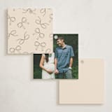 "Tied with Love" - Baby Shower Favor Tags in Linen by Joyce Pinheiro - Back of Tag Options
