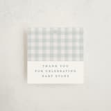 "Charming" - Baby Shower Favor Tags in Sky by Lea Delaveris - Front