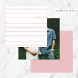 "Tiny Bow" - Baby Shower Favor Tags in Blush by Buddy Creative - Back of Tag Options